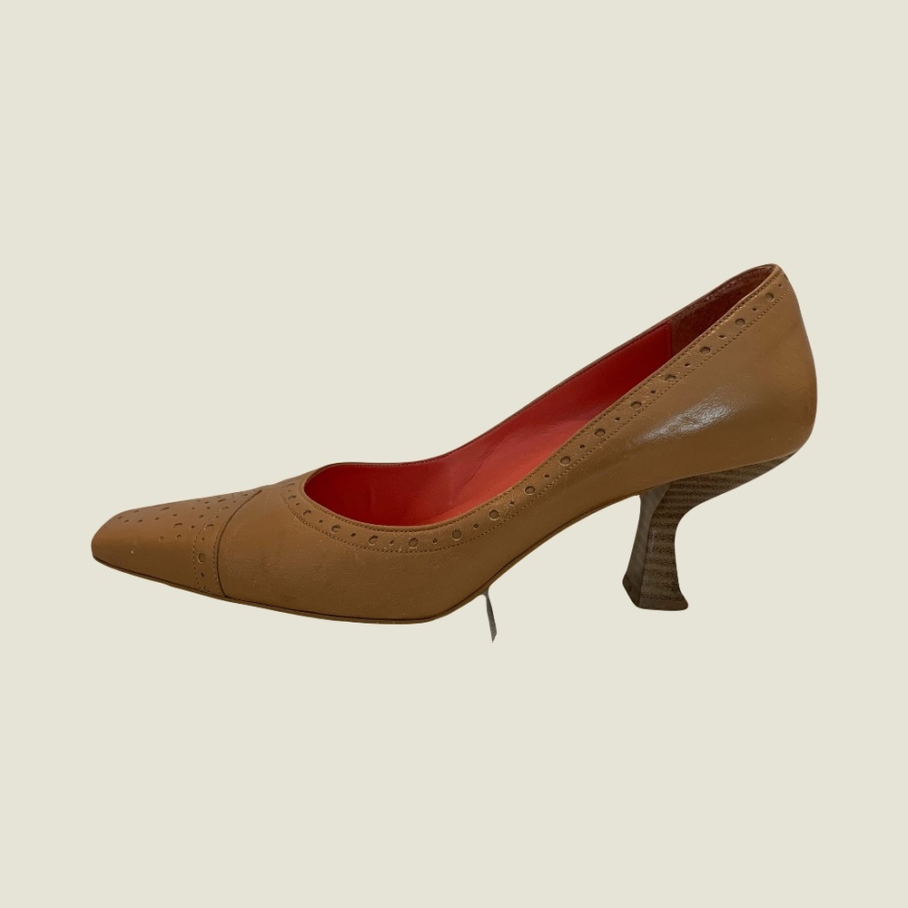 Brown Leather Shoes Sz 6
